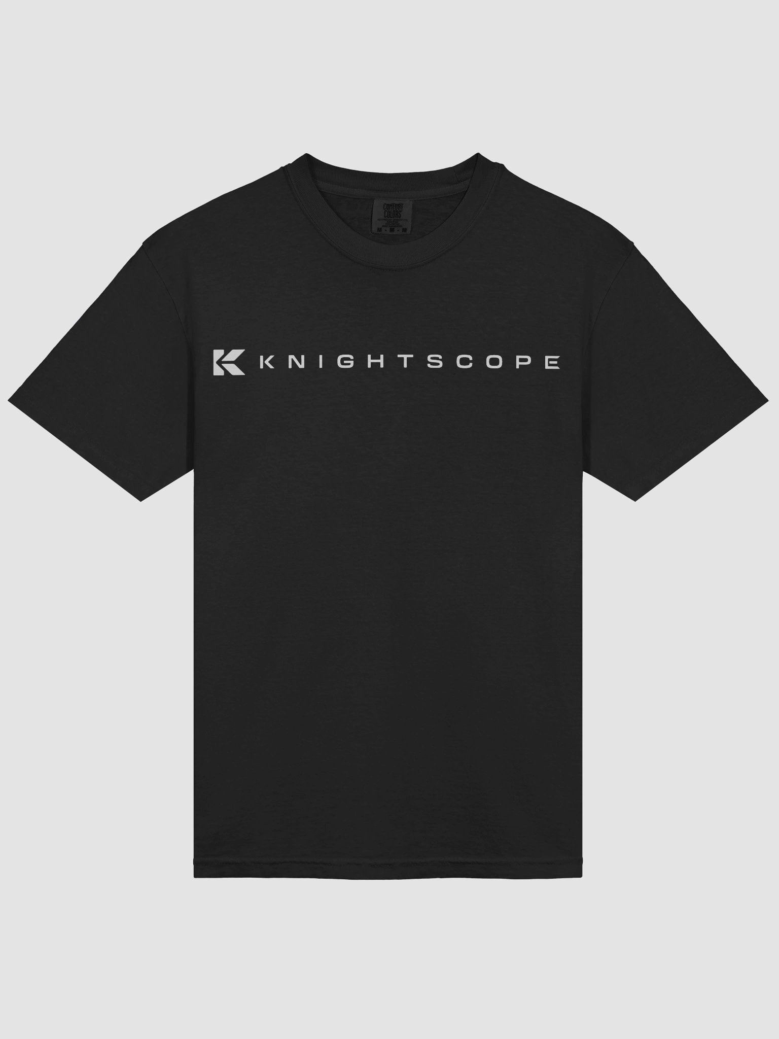 Knightscope Emblem Comfort Tee - White on Black or Grey product image (5)