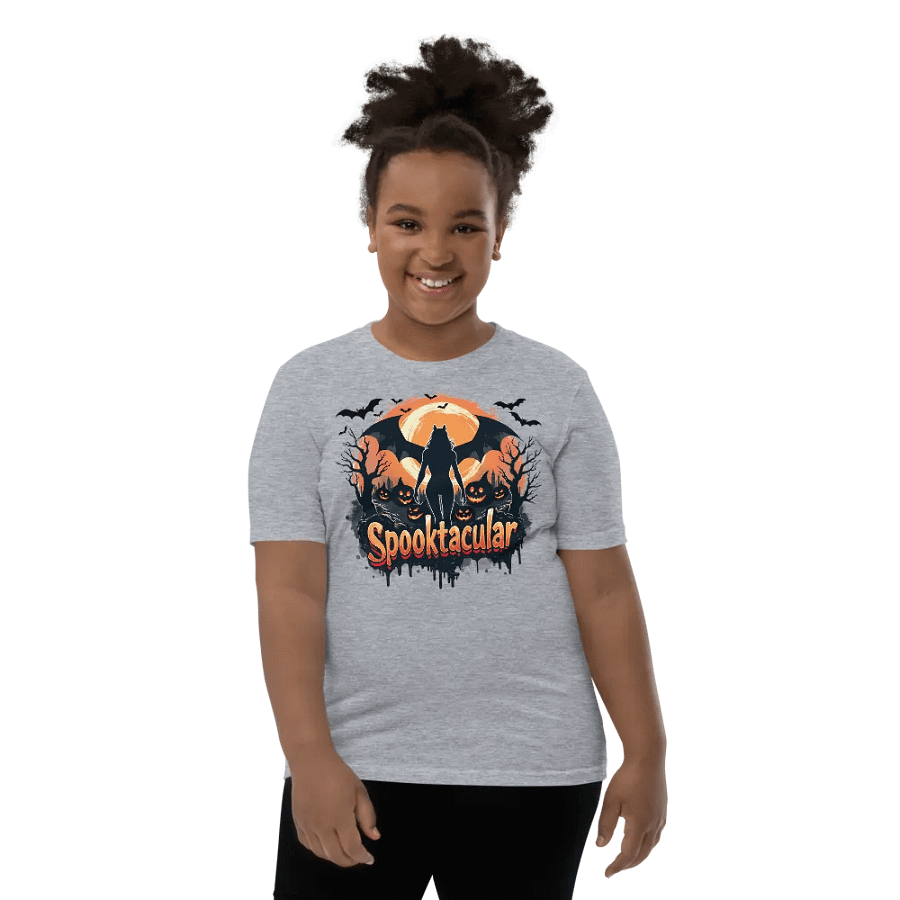 Spooktacular Cat Moonlight Kids T-Shirt product image (25)