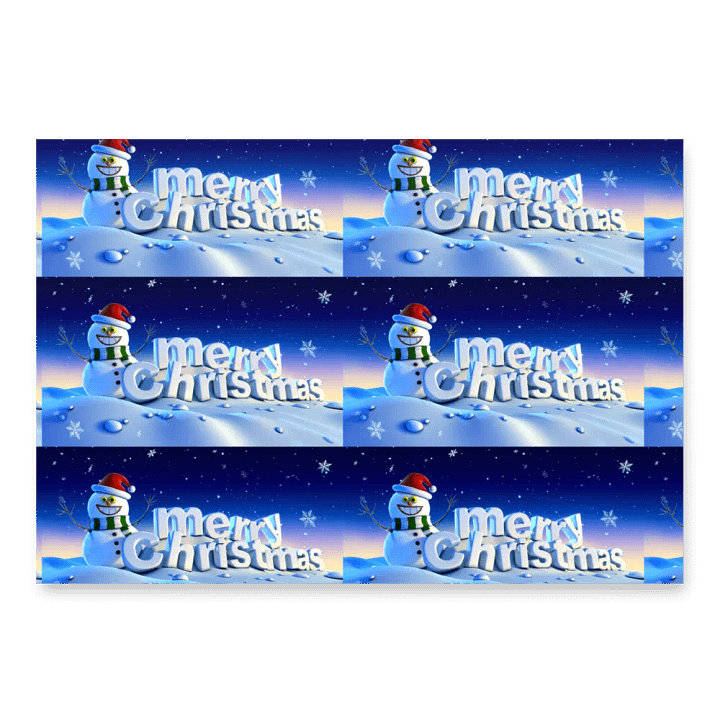 Festive Snowman Christmas Wrapping Paper (Set of 3) product image (1)