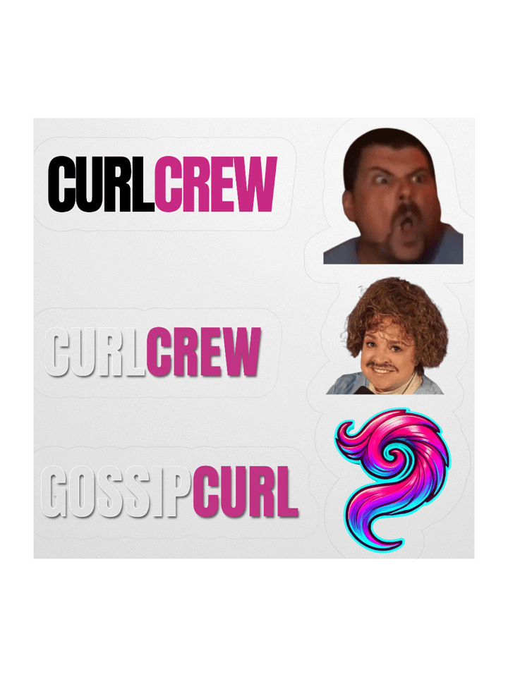 Curl Crew Stickers product image (4)