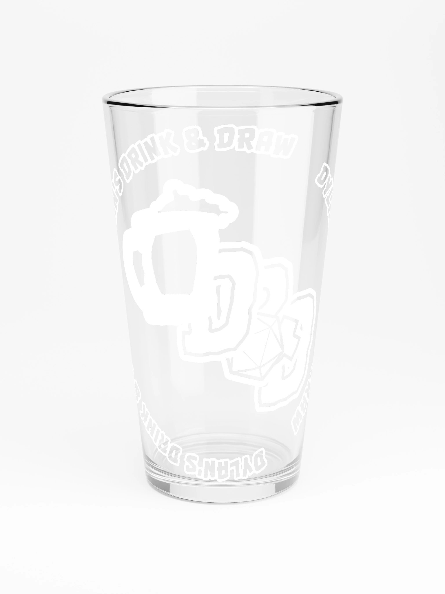 Dylan's Drink & Draw Pint Glass product image (3)