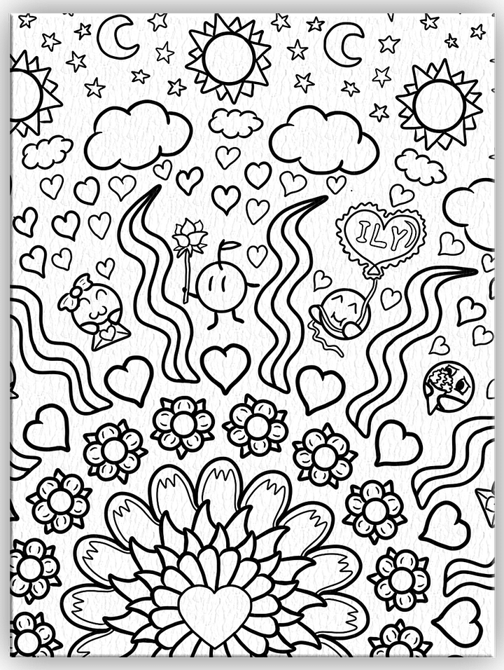 Dango Valentines - Coloring page product image (1)
