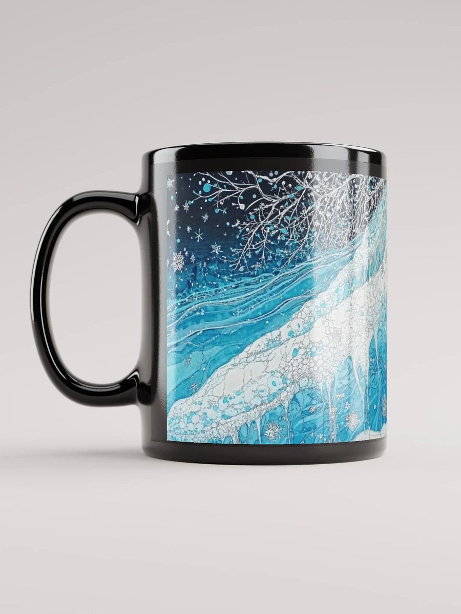 Winter Frost, Glossy Black Mug product image (7)