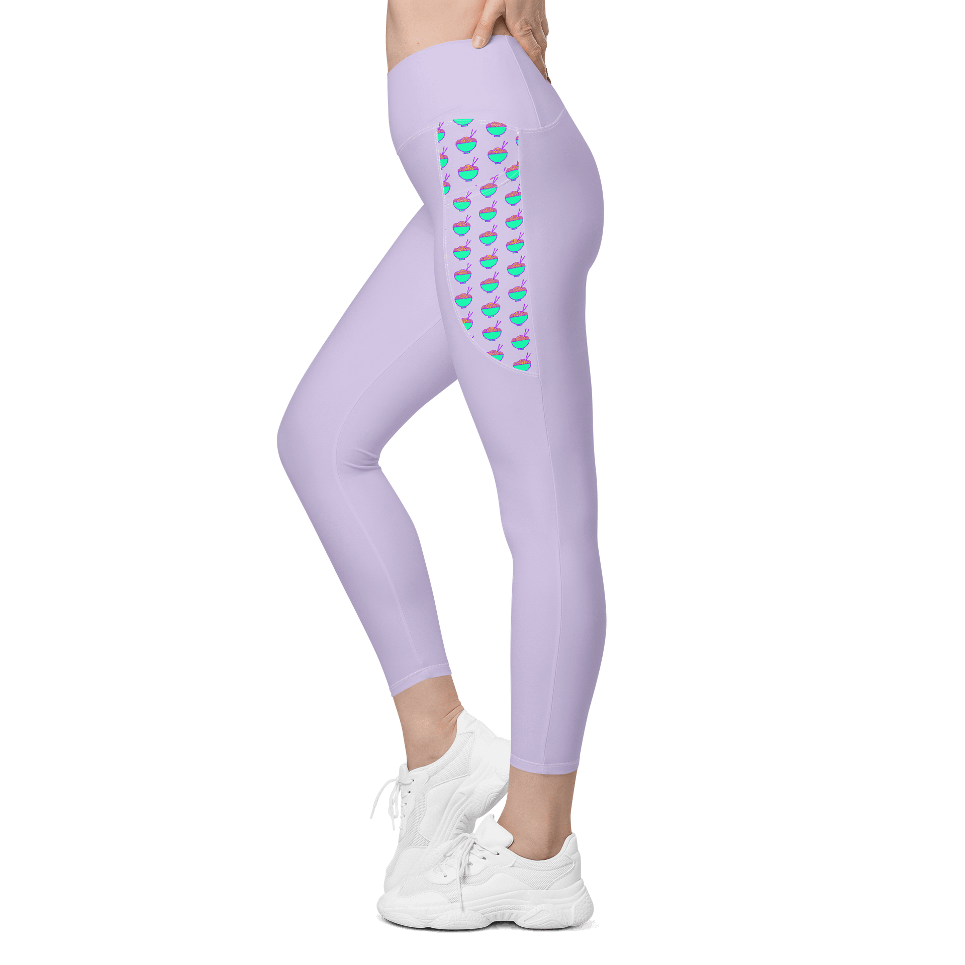 Noodle Crew Leggings! w/ Pockets! (Purple) product image (3)