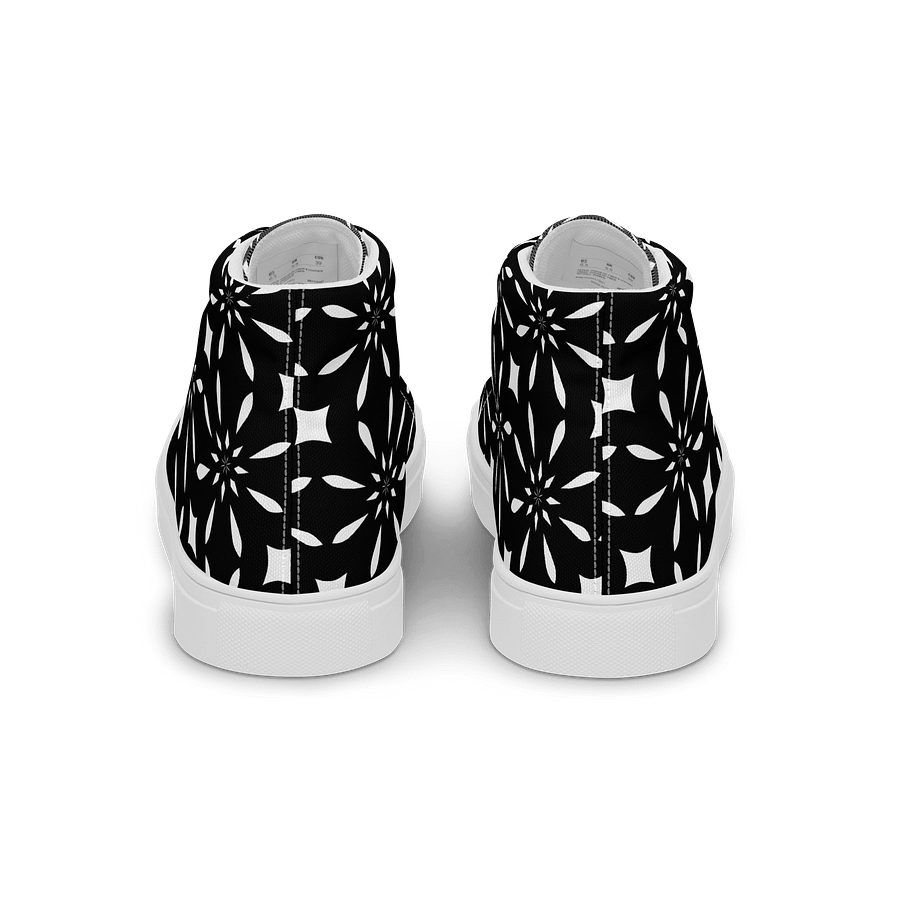 Black And White Symmetry Chic High Tops product image (6)