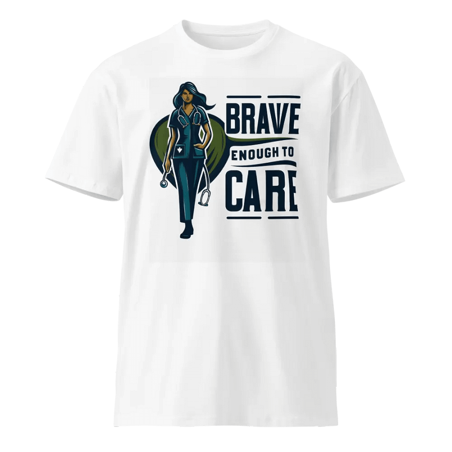 brave enough to care t-shirt product image (1)