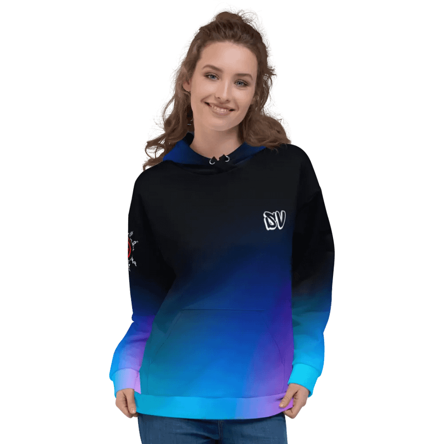 STRAIGHT VIBIN NEON COLOR FADE STYLE JINCHURIKI HOODIE product image (3)