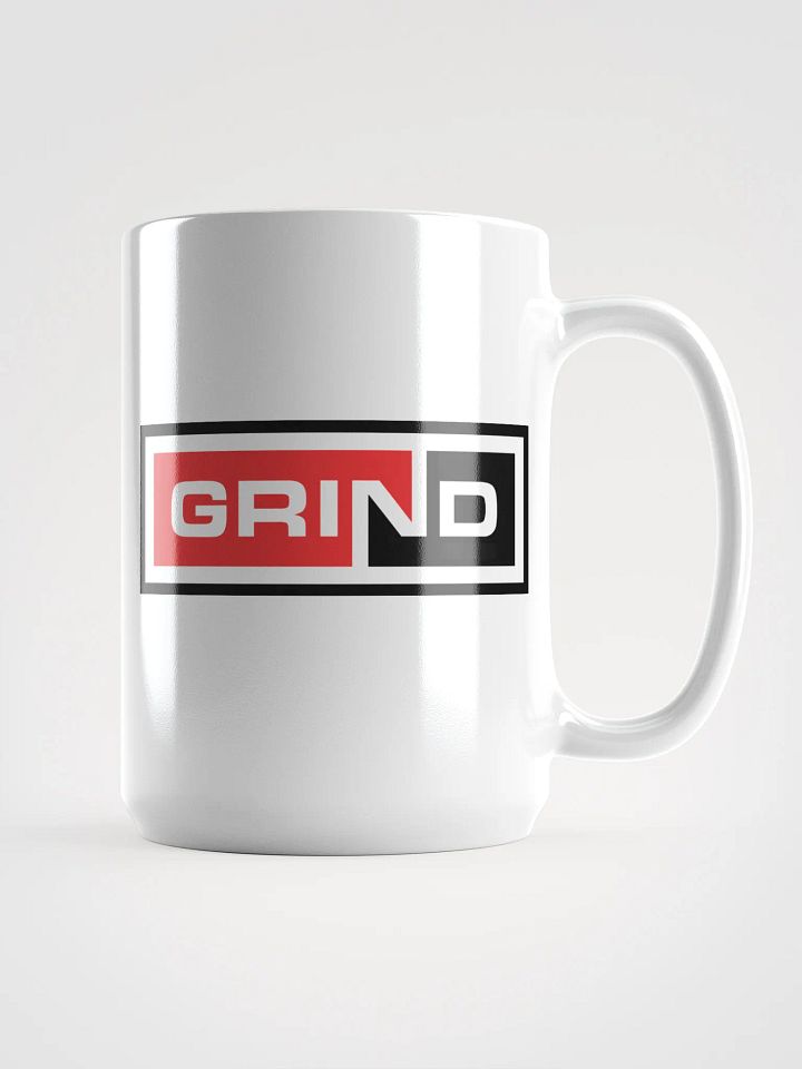 GRIND Logo White Glossy Mug product image (1)