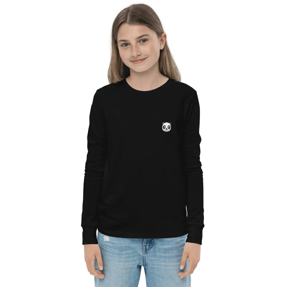 Panda Logo Youth Long Sleeve T-Shirt product image (7)