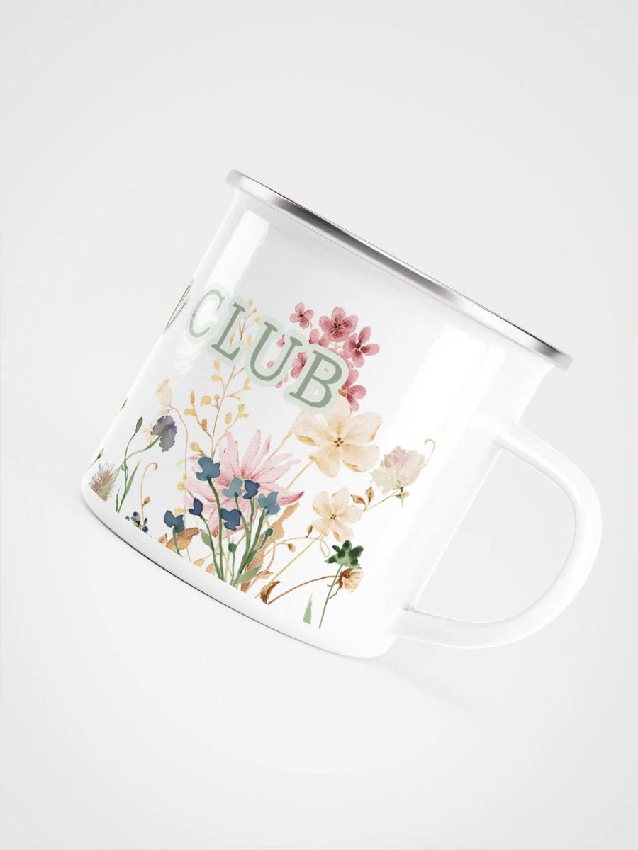 Stay Home Club WILDFLOWER Enamel Mug - Ich bleib heute zuhause - Geschenkidee für die beste Freundin product image (1)