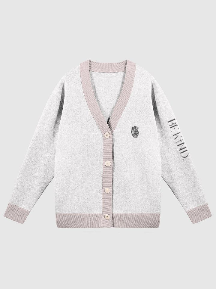 "Be kind" Unisex Jacquard Knit Cardigan product image (2)