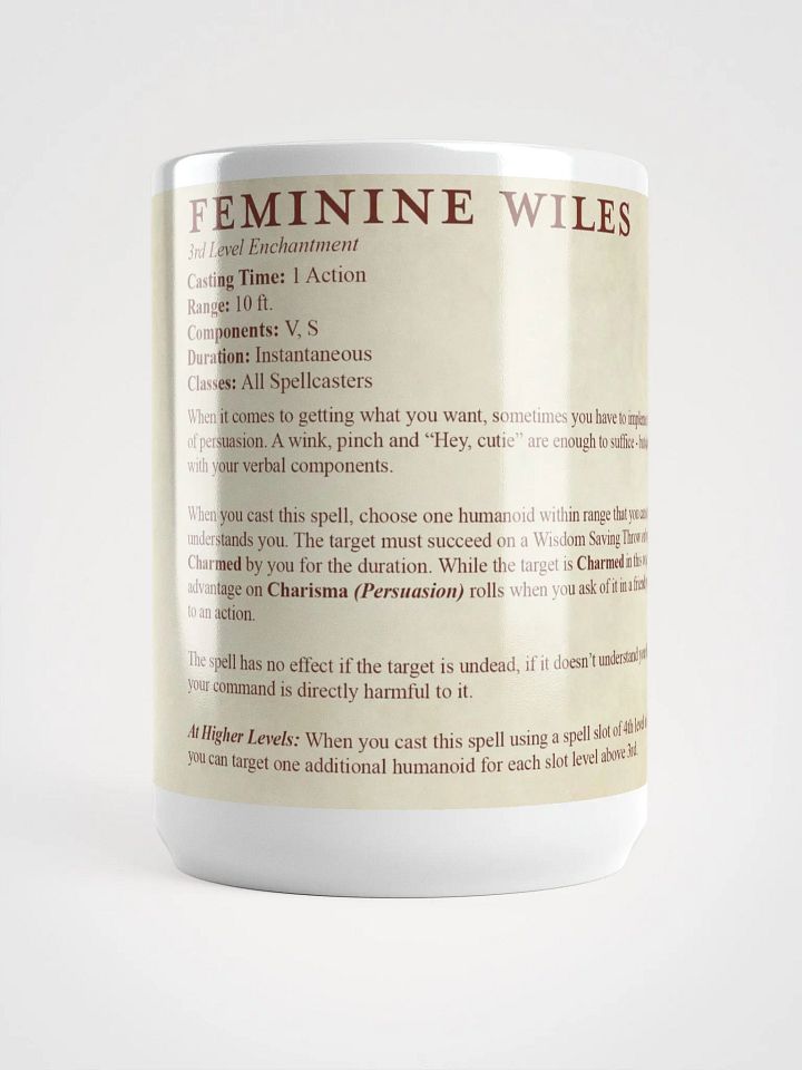 Feminine Wiles Spell Mug product image (1)