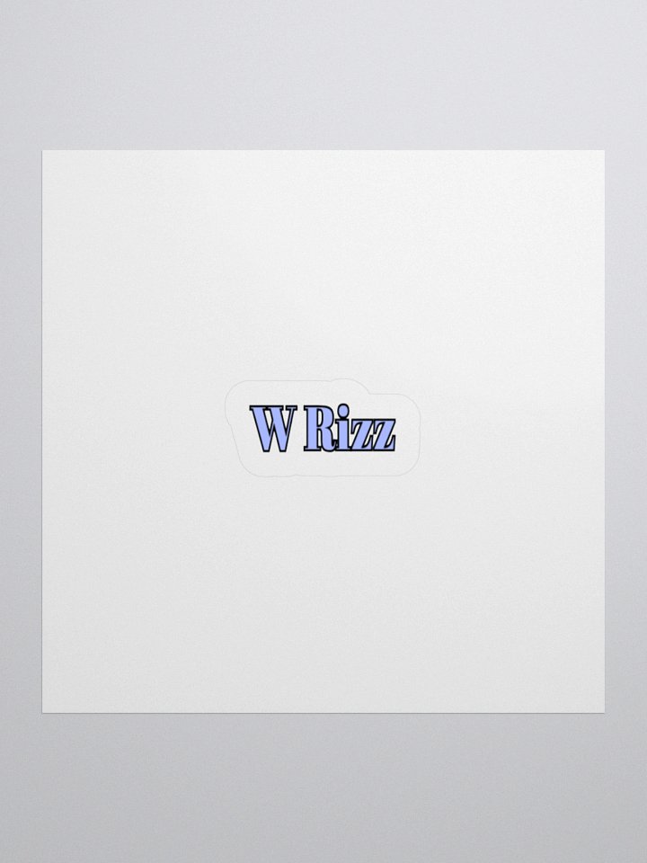 W Rizz Meme Sticker. product image (1)