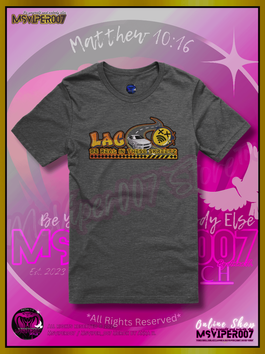T-Shirt - MsViper007's "Lag Be Real in these Skreetz [yellow]" Gaming Comfort T-shirt By Anna H. product image (1)