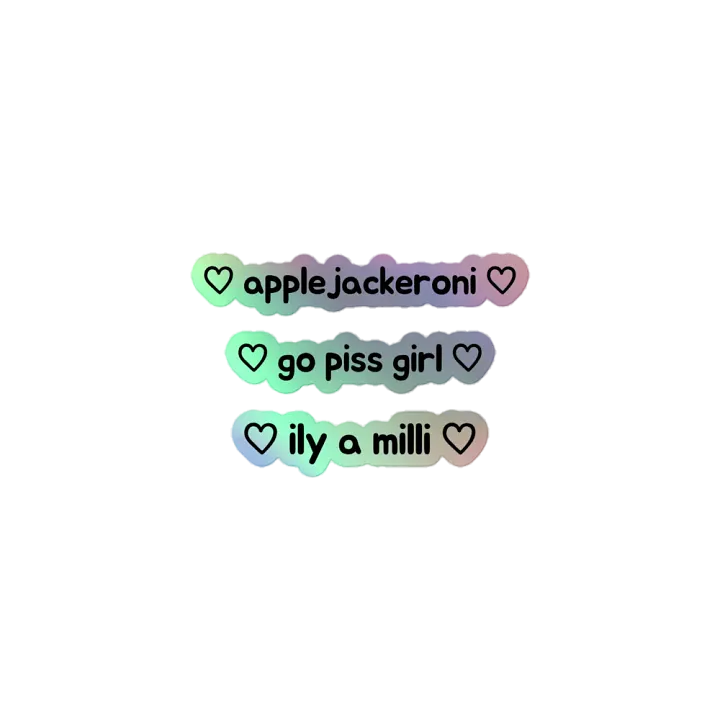 holographic applejackeroni stickers product image (1)
