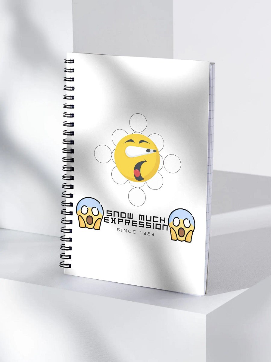 Snow Much Expression spiral notebook product image (4)