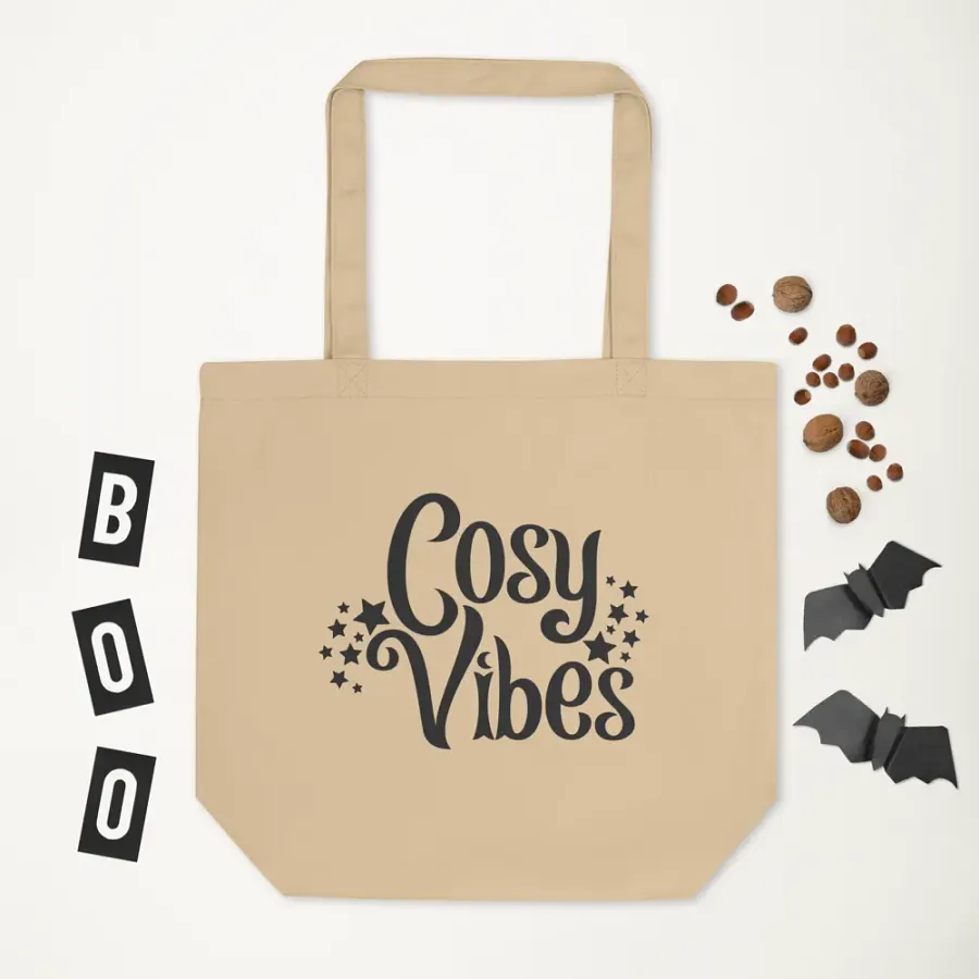 Cosy Vibes Eco Cotton Tote Bag - Natural product image (6)