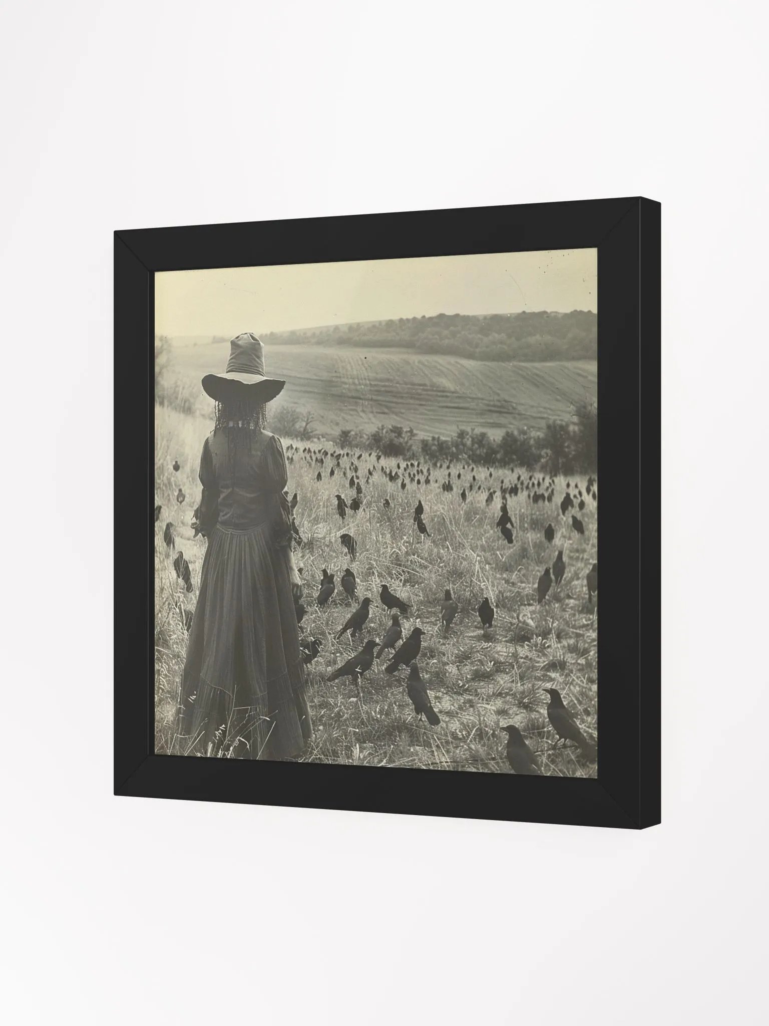 ScarecrowWitch Black and White Framed Wall Art product image (21)