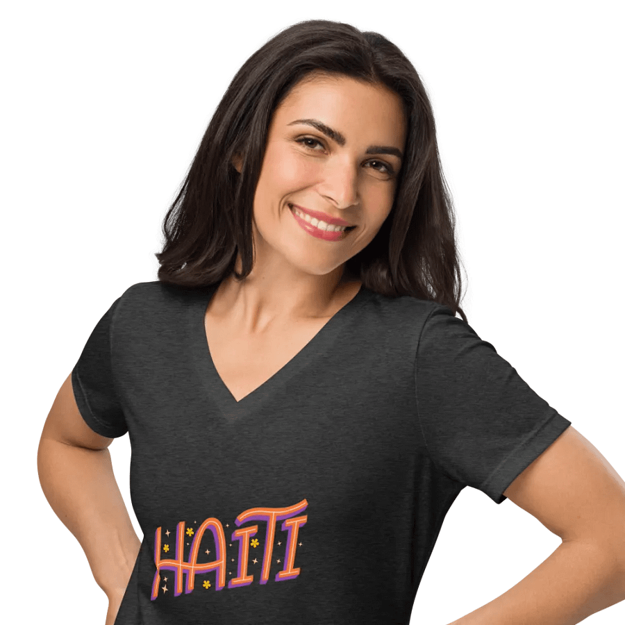 Haiti Celebration V-Neck Tee product image (37)
