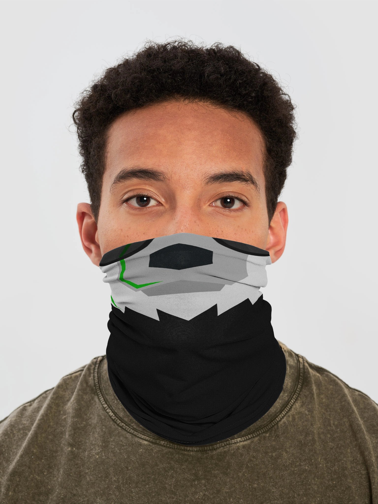 Panda Face Neck Gaiter (BLACK) product image (1)