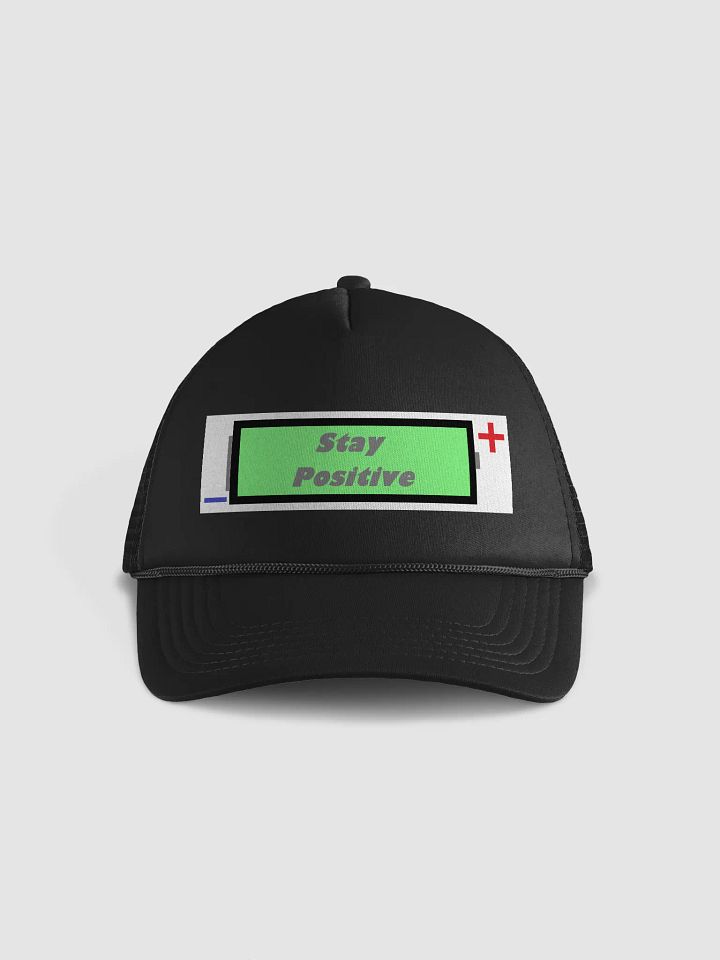 Stay positive battery hat product image (1)