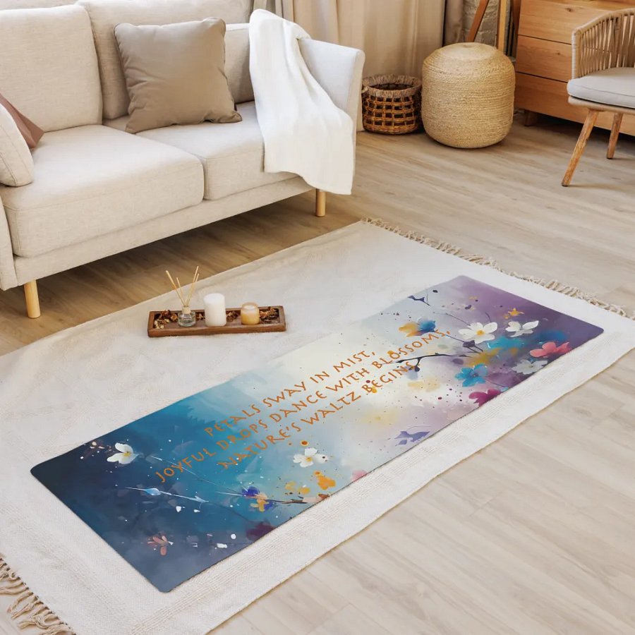Nature's Waltz Yoga Mat product image (8)