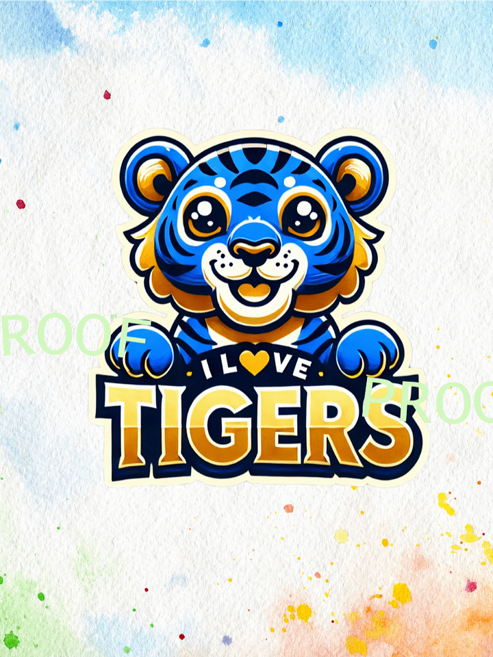 I Love Tigers – Instant Download Graphic Design product image (1)
