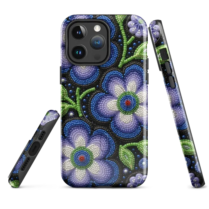 Faux Beaded Floral Fantasy MagSafe® Tough Case product image (1)