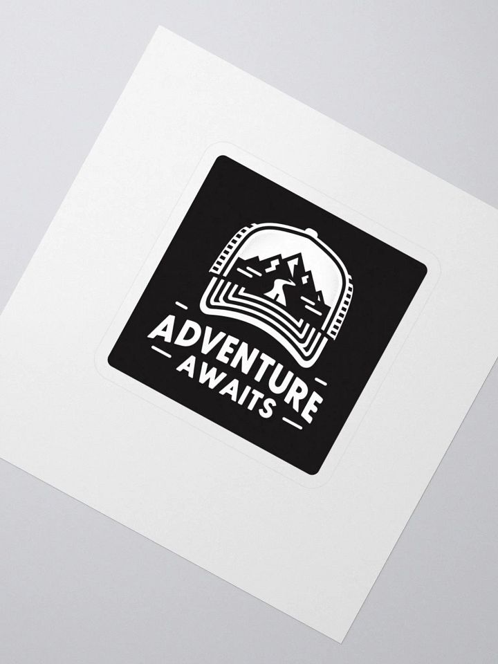 Adventure Awaits Trucker Hat Kiss Cut Stickers product image (2)