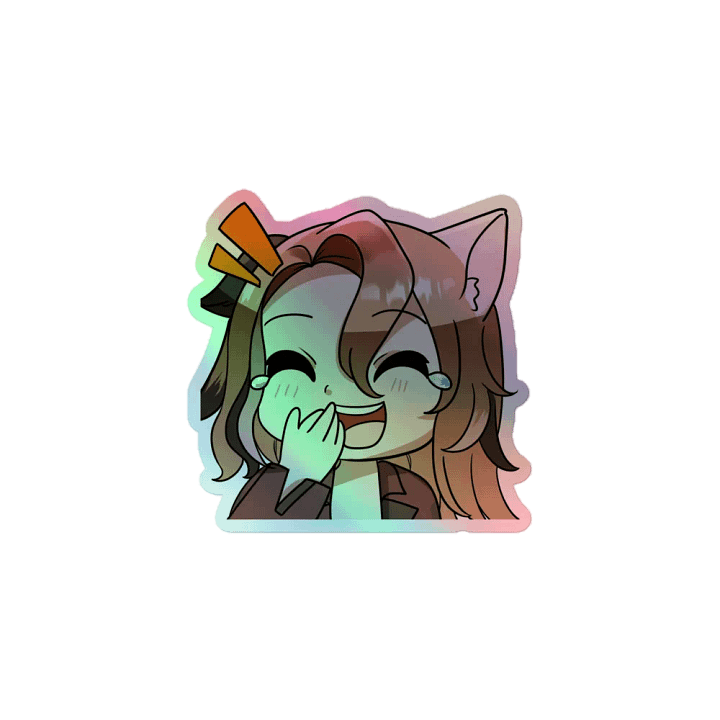 lawl emote holographic sticker product image (1)