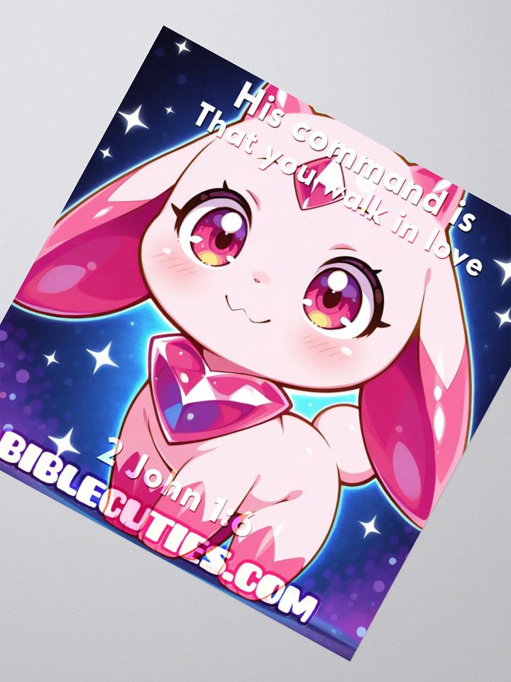 Bible Cutie Nessa - His command is that you walk in love Sticker product image (2)