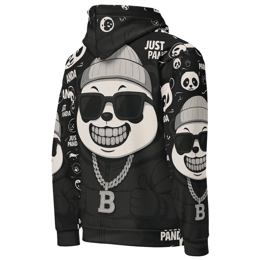 Blinged Out Panda Streetwear Hoodie product image (5)