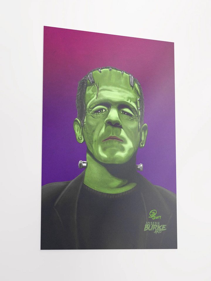 Frankenstein's Monster Digital Oil Painting 12x18 Fine Art Print product image (2)