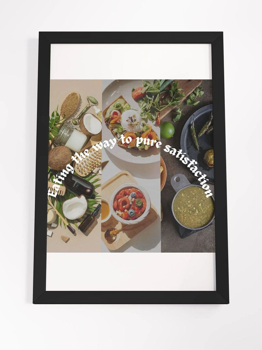 Wall Art Food Collage Mixed Framed High-Quality Matte Poster (in) product image (4)