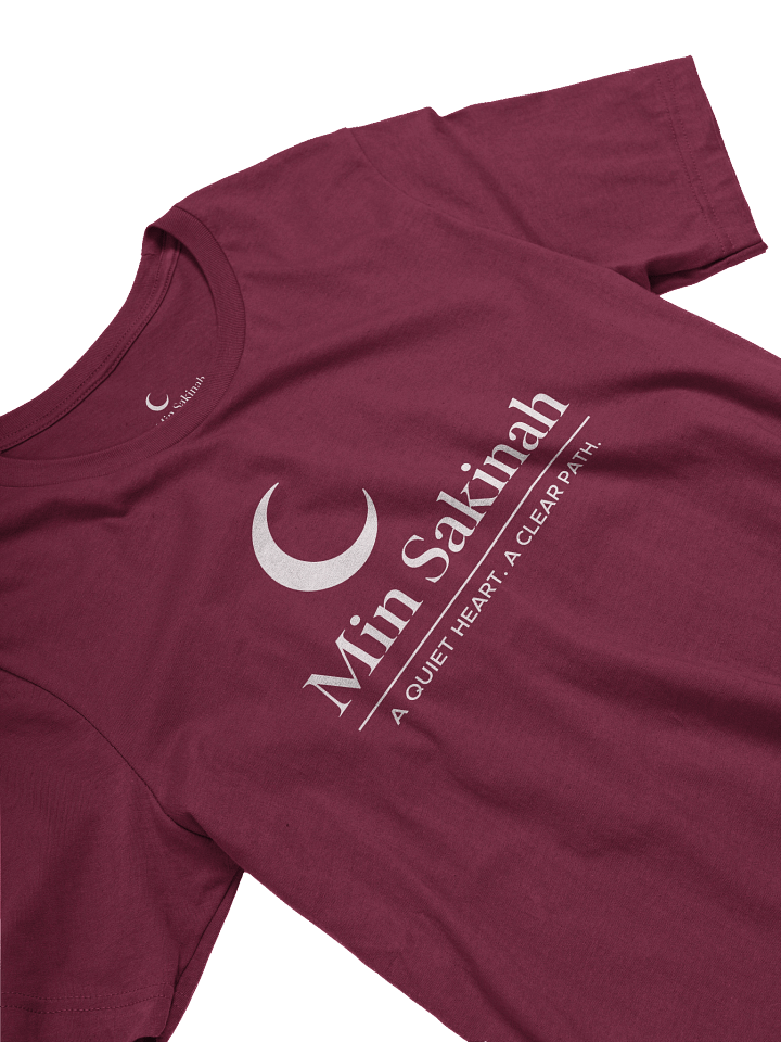 Min Sakinah Vision T-Shirt – Clear White Print product image (6)