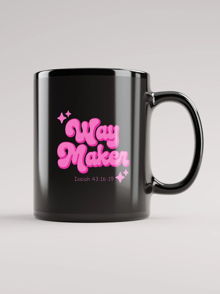 Way Maker Black Glossy Mug product image (2)