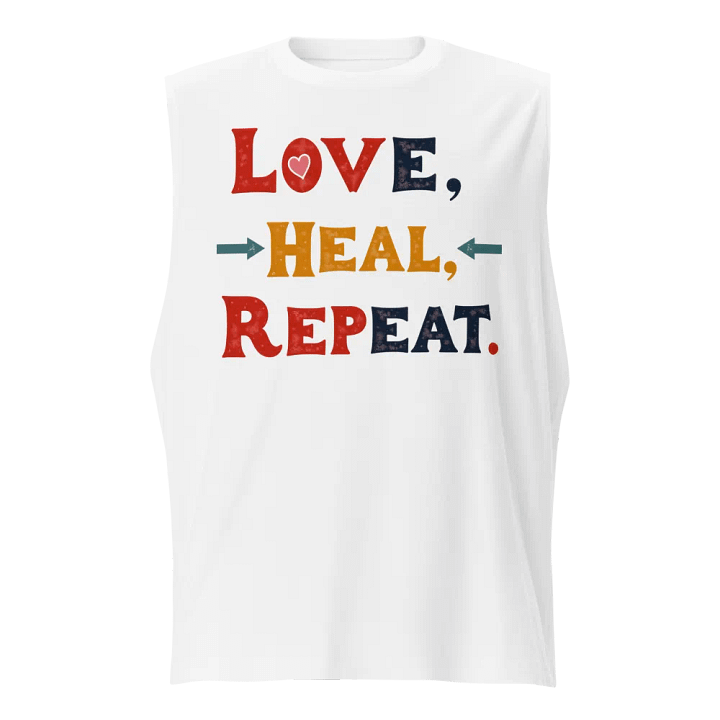 Love Heal Repeat Muscle Tank product image (1)