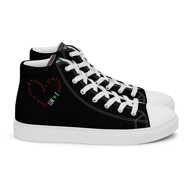Kindness 4 Everyone High Top Canvas Shoes product image (2)