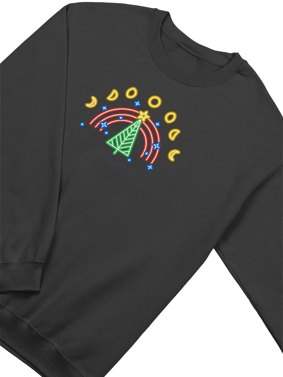 Neon Christmas Tree Moon Phases Sweatshirt 3540 product image (2)