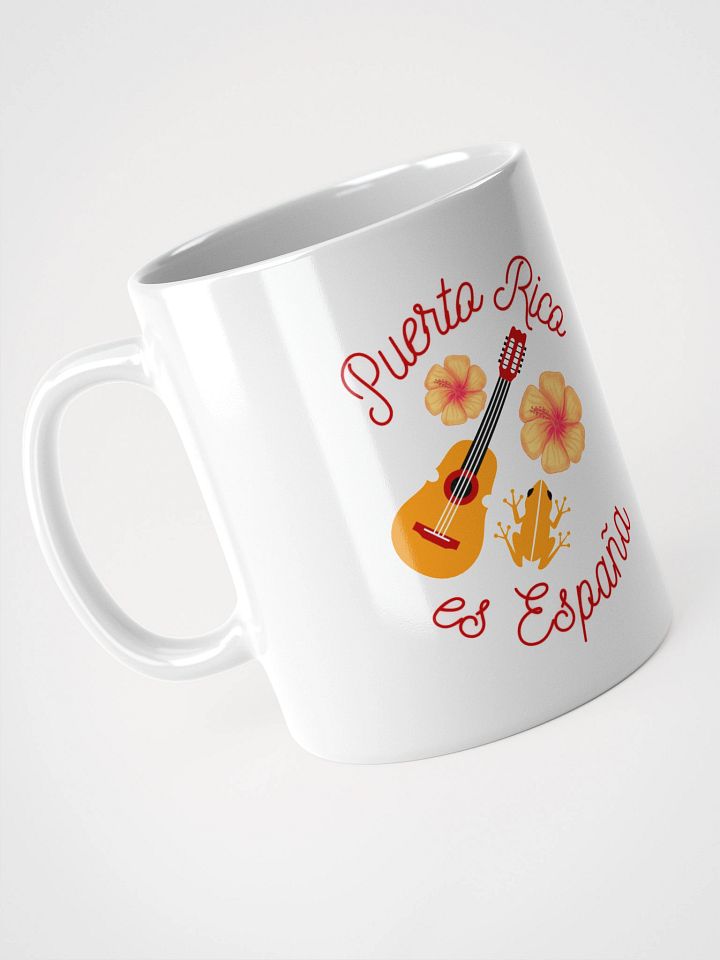 Taza - Puerto Rico es España (flor, guitarra, coqui) product image (1)