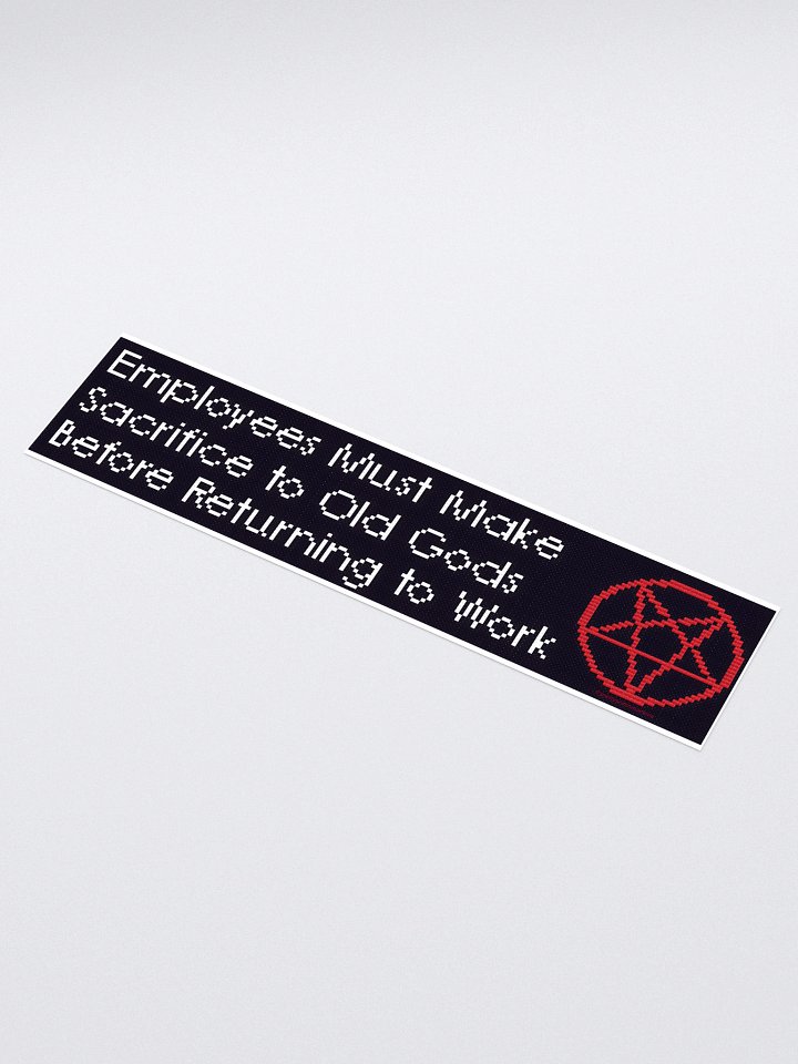 Employees Must Make Sacrifice Hand-washing Sticker product image (1)