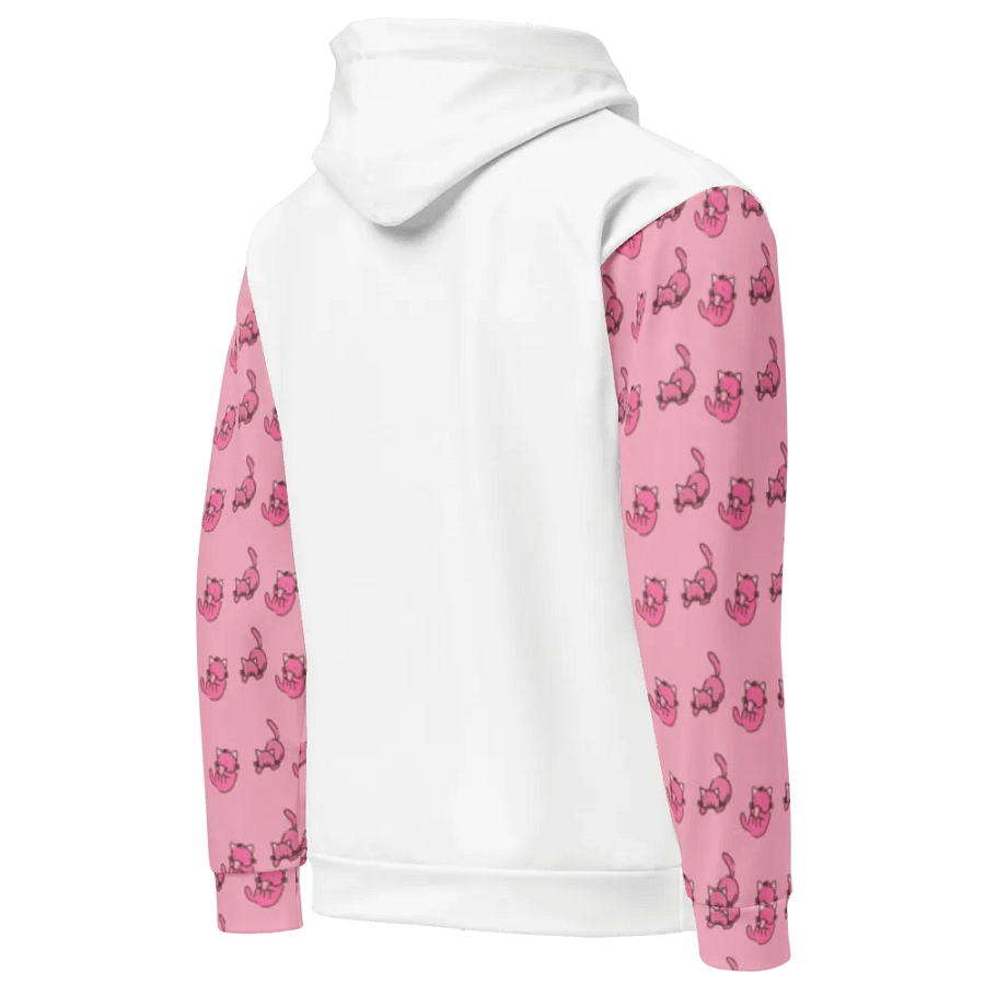 White and Pink Cat Paradise Hoodie product image (10)