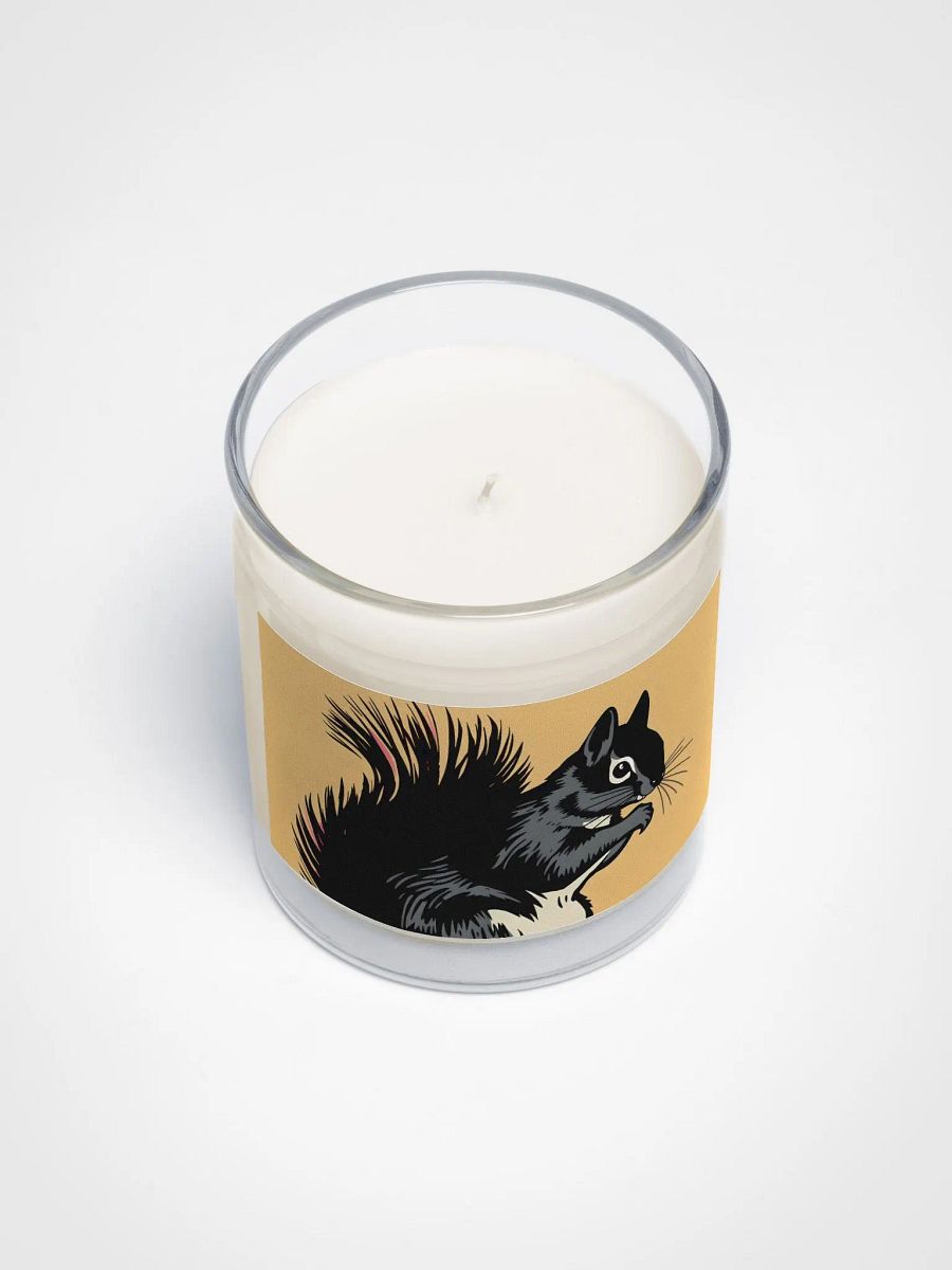 Whimsical White-Eyed Squirrel Soy Candle product image (3)