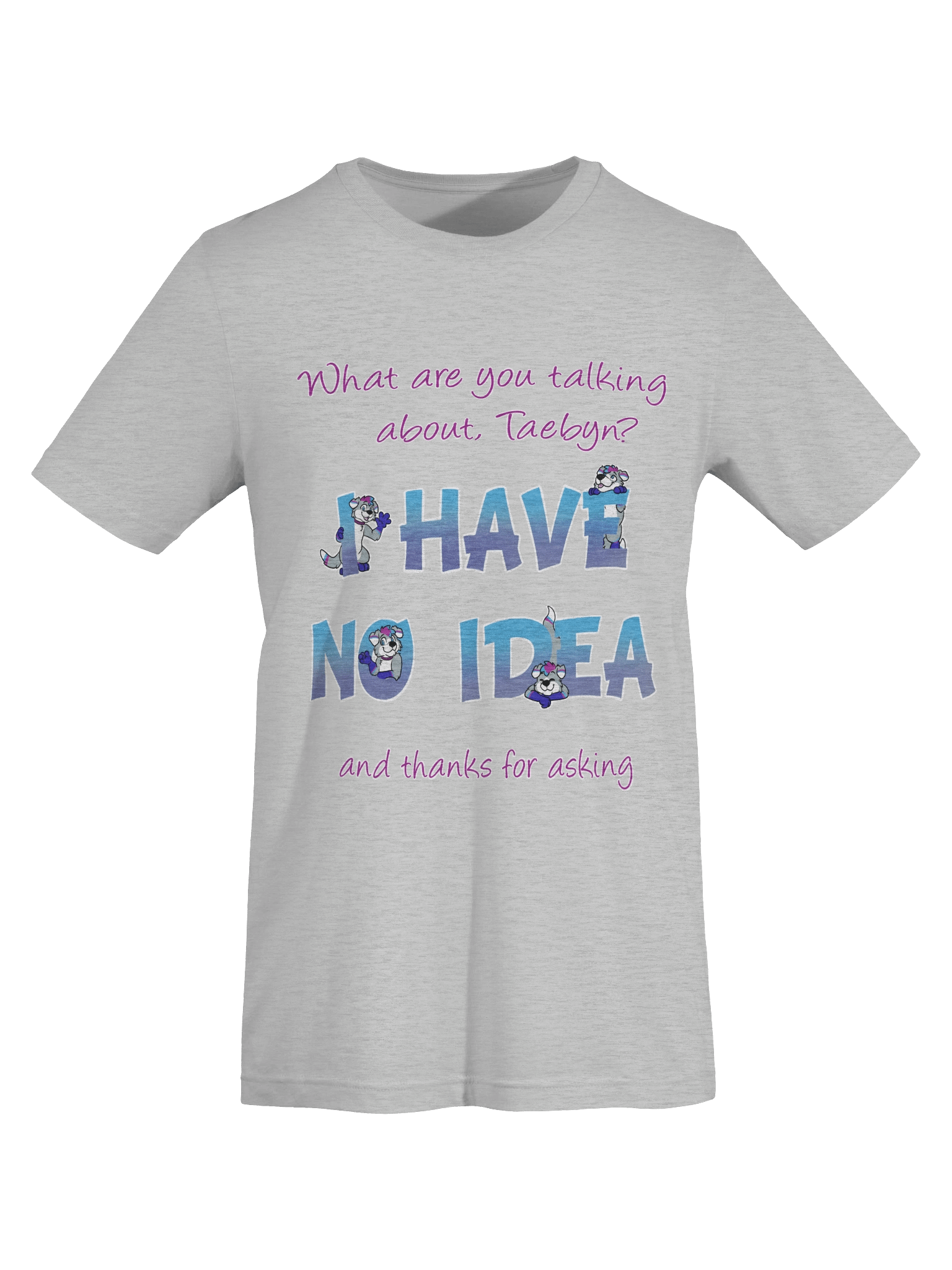 "No Idea" T-shirt (gray) product image (7)