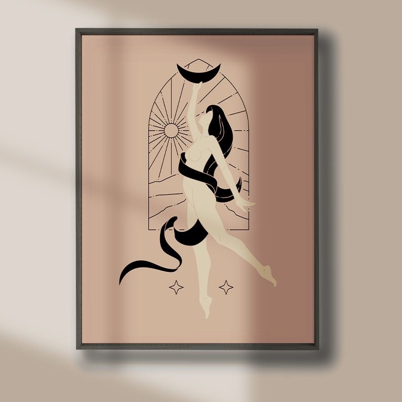 Blush Witchy Gallery Wall Set of 6 DIGITAL Prints product image (8)