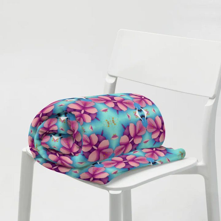 Blush & Bloom Throw Blanket product image (2)