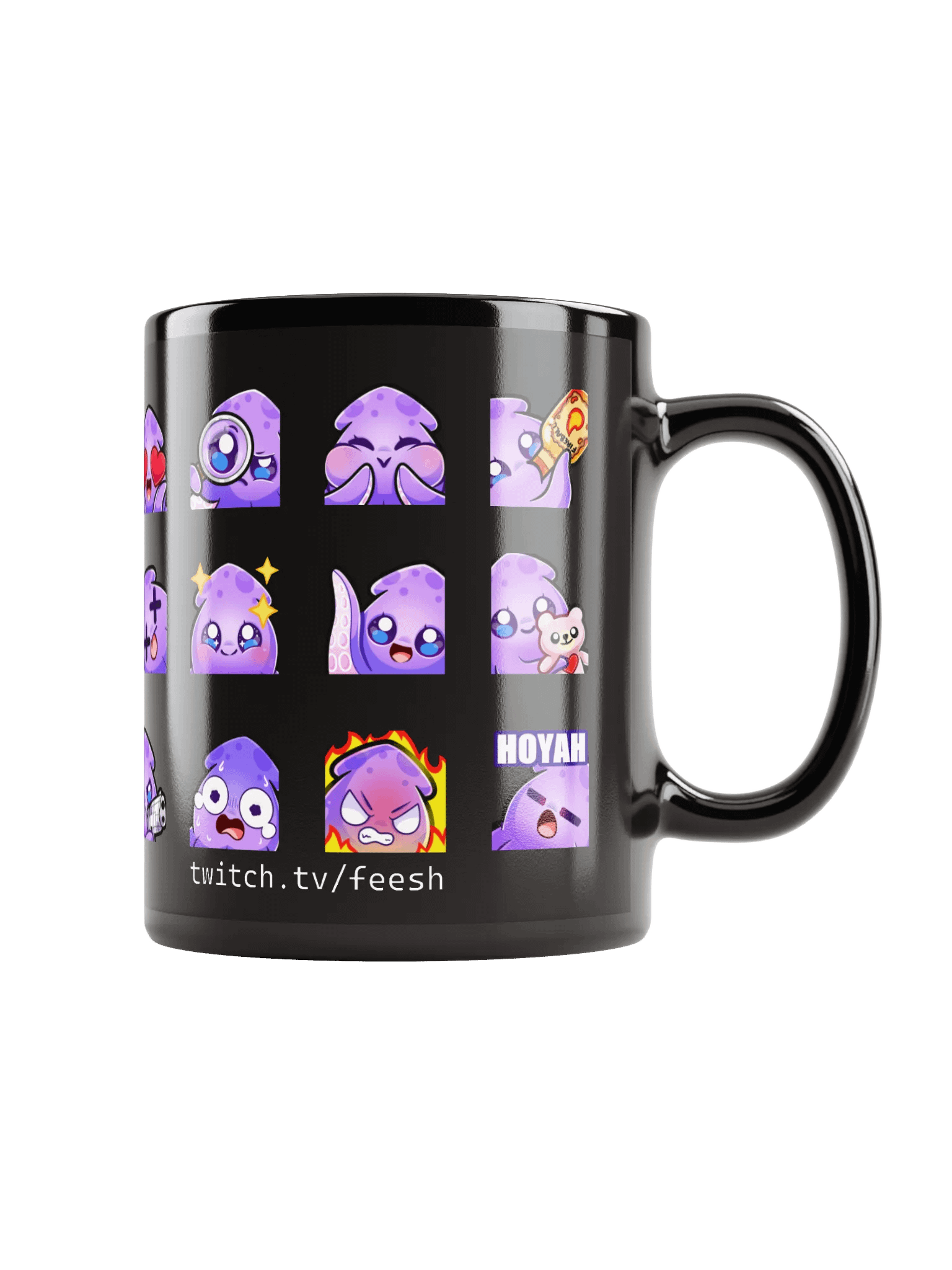 Squid Emote Coffee Mug [black] product image (2)