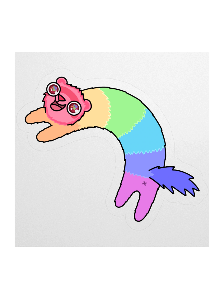 Rainbow Ferret | Car or Laptop Sticker product image (1)
