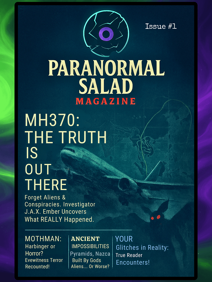 Paranormal Salad Magazine: Issue #1 — MH370, Mothman, & Ancient Mysteries of Fear product image (1)