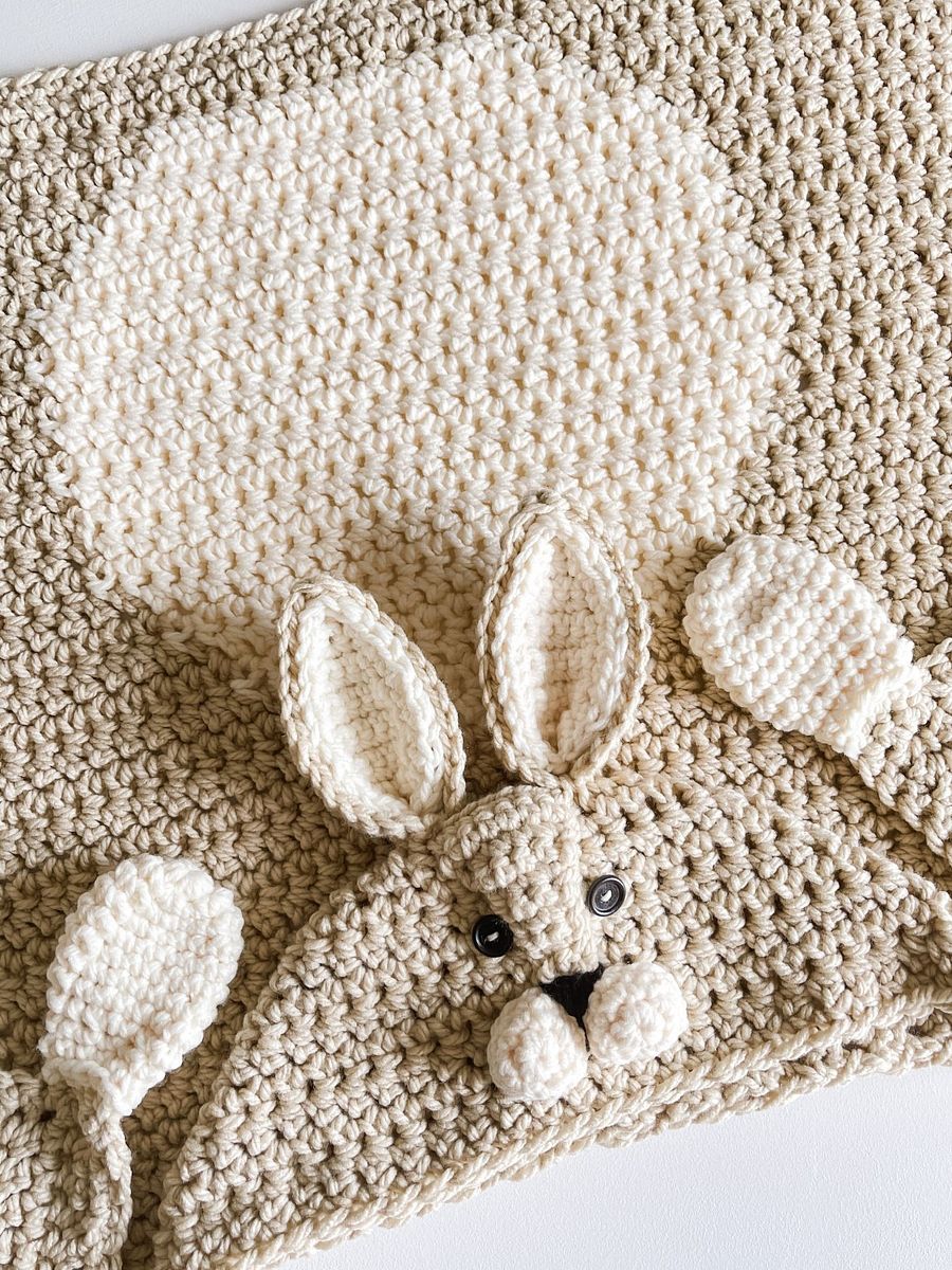 Hooded Rabbit Blanket Crochet Pattern product image (3)